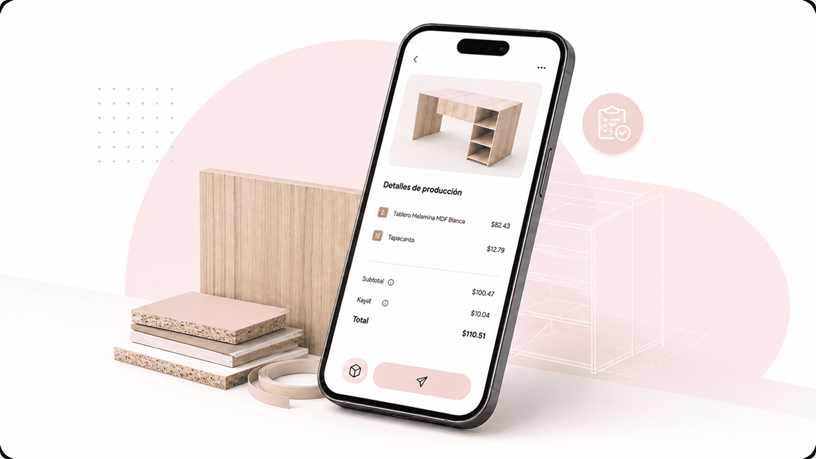 Mueble y cotización interactiva en Kaylif